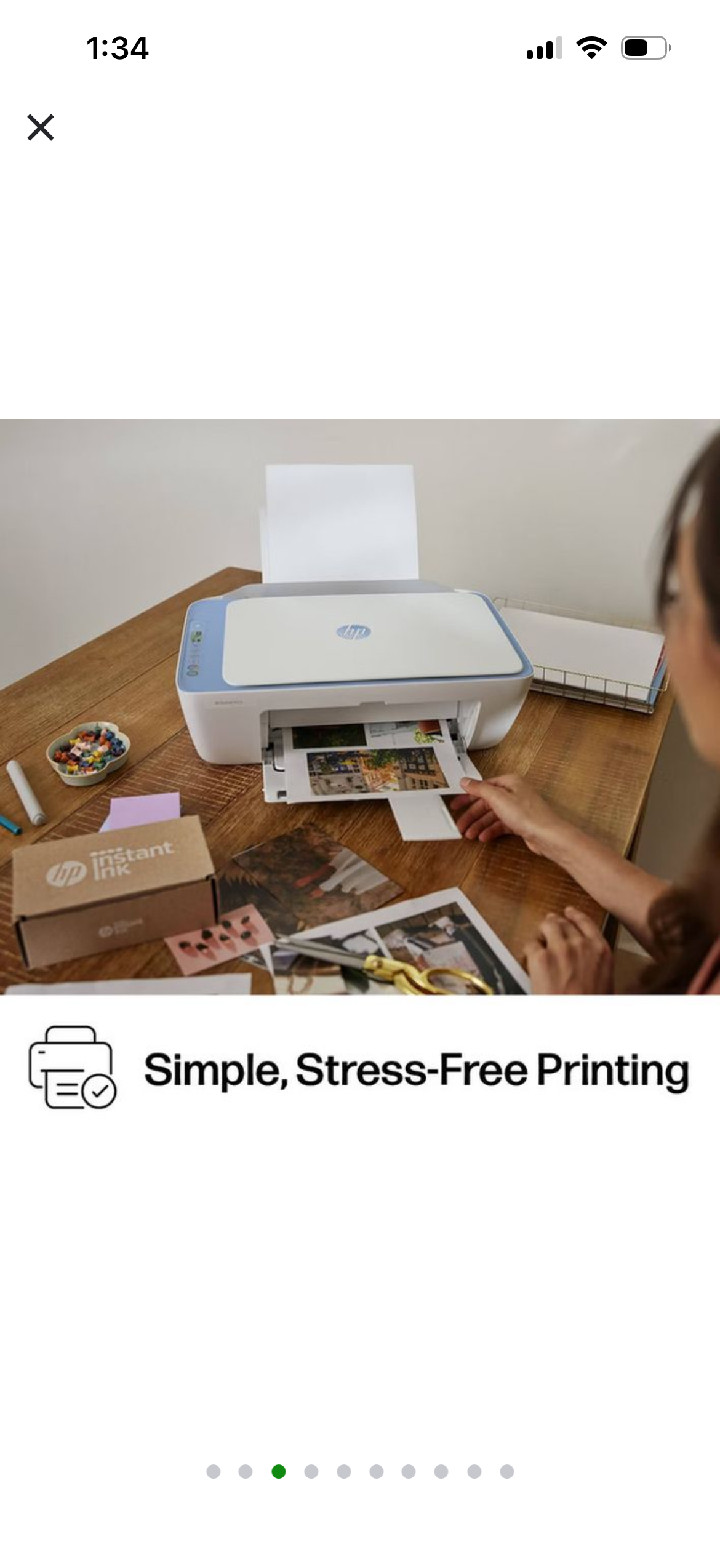 HP DeskJet 2825e Wireless All-in-One Color Printer Scanner Copier