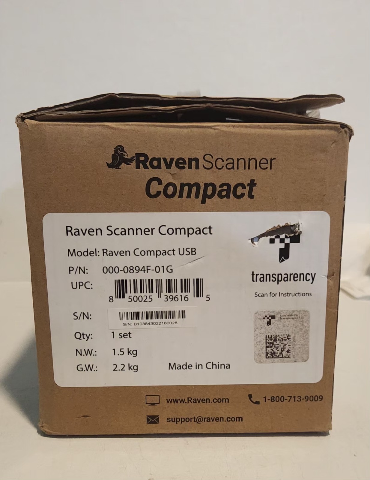 Raven Compact Document Scanner – Wireless Scanning to Mac or Windows PC