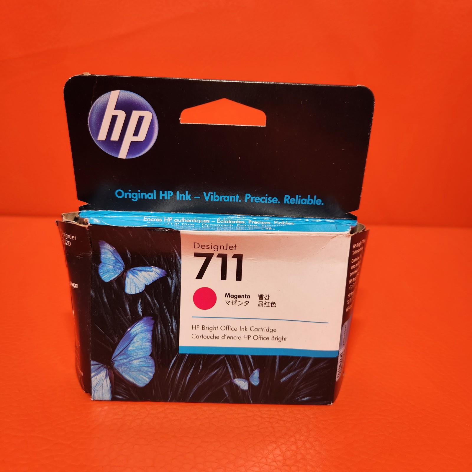 HP 711 Magenta Ink Cartridge Designjet Fresh Date 02-2026 Ugly Box Sealed CZ131A