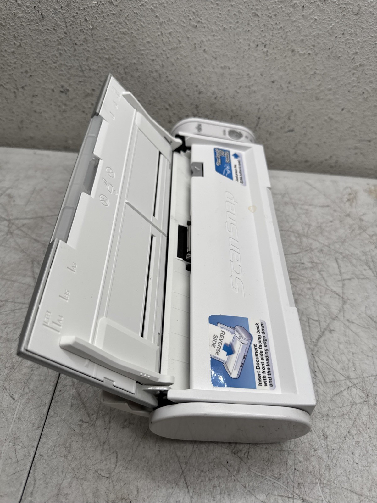Fujitsu ScanSnap S300M portable duplex document scanner. Missing Cable UNTESTED