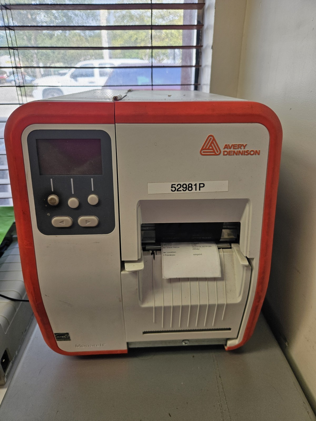 Avery Dennison ADTP1 Monarch Tabletop Thermal Label Printer USB Serial LAN