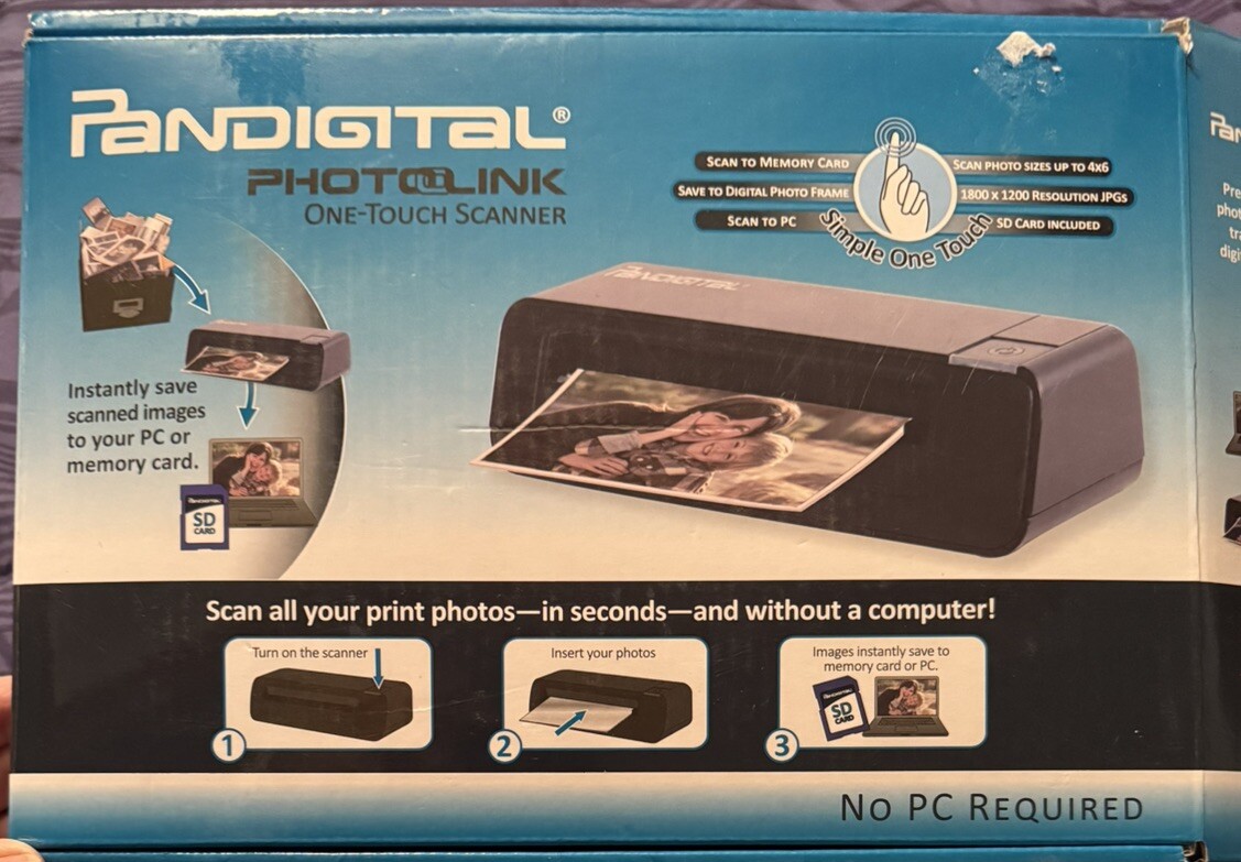 Scanner Pandigital Photolink 1-Touch 5 in 1 Card Reader PANSCN02 READ