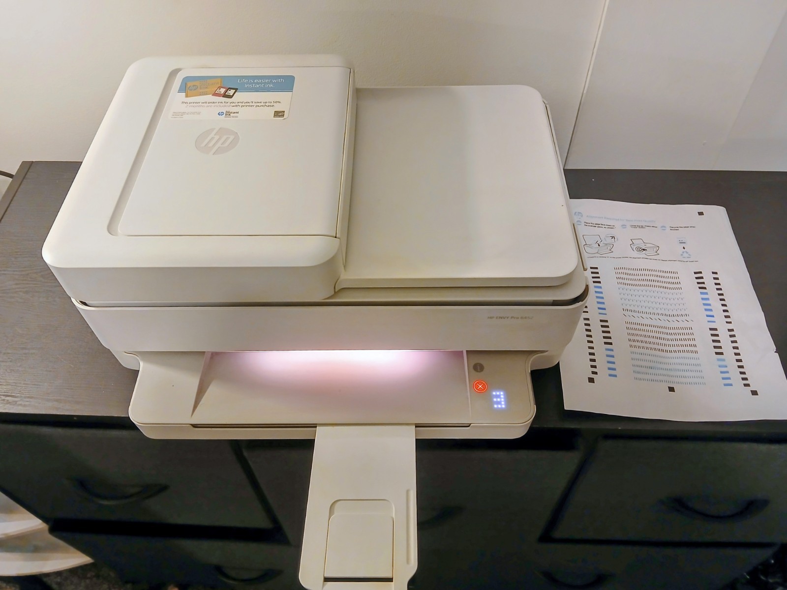 HP Envy Pro 6452 All-in-One Wireless Color Printer Copy. Scan. Fax *NO INK*