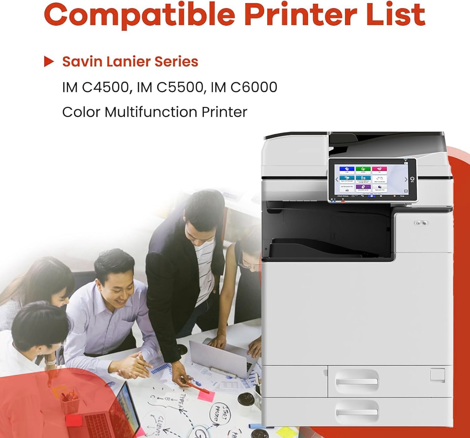 4PK IM C4500 Toner Cartridges IM C6000 IMC4500 IM C6000 for Ricoh Savin Lanier έ