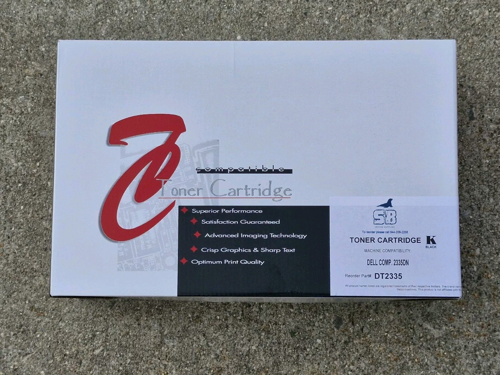 Toner Cartride Dell Comp.2335DN Part# DT2335 Compatible (Black)