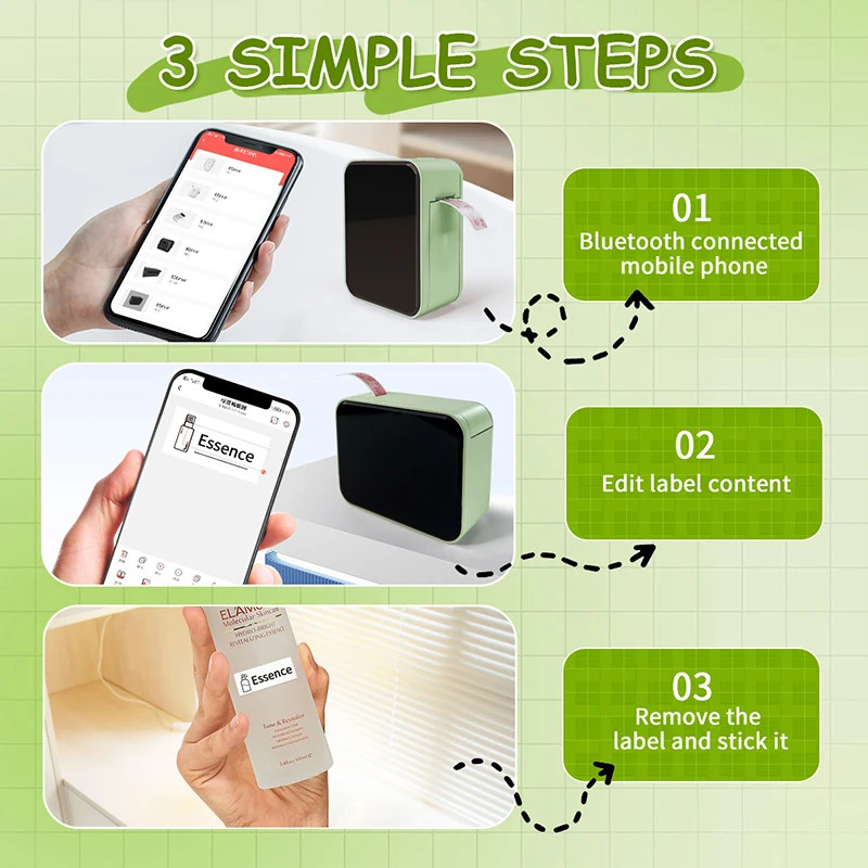Marklife P15 Bluetooth Thermal Label Printer Mini Portable Sticker Maker