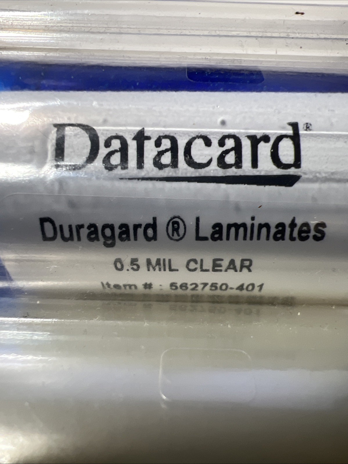 Datacard DuraGard Laminates 0.5 Mil Clear Item No 514910-903