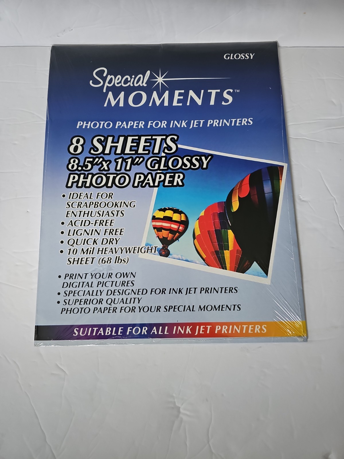 Special Moments Glossy 8.5 X 11″ Photo Paper For Ink Jet Printers | NEW