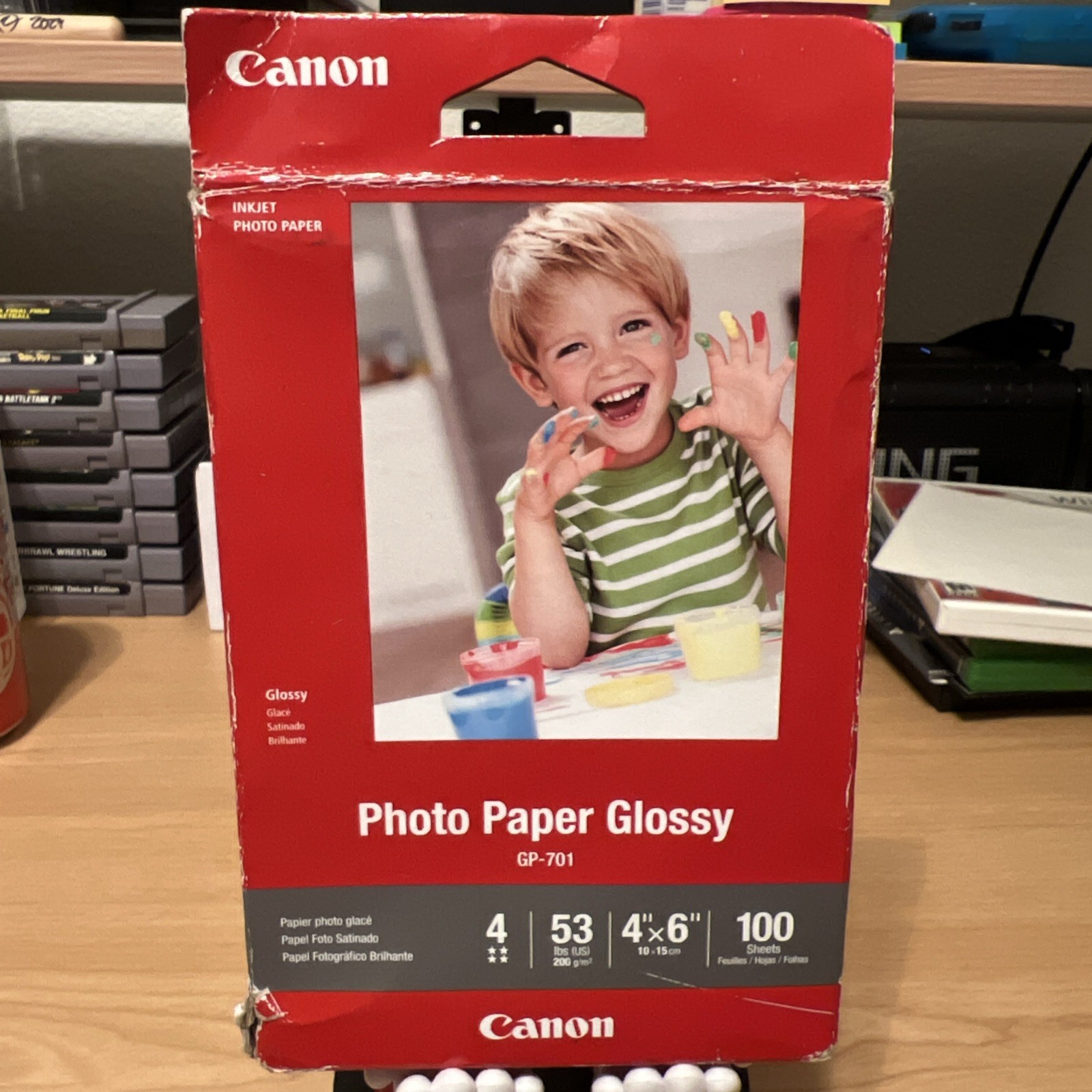 Canon GP-701 Inkjet Photo Paper Glossy 4″ x 6″ 100 Sheets Brand New Sealed