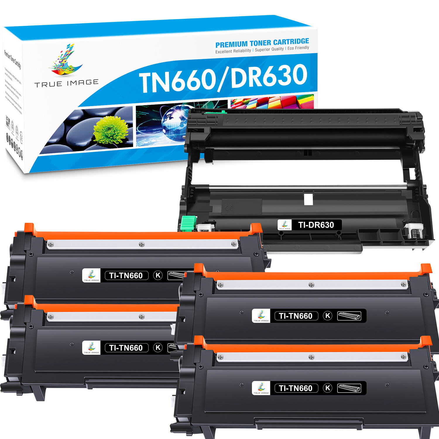DR630 Drum TN660 Toner For Brother TN-630 MFC-L2700DW DCP-L2540DW HL-L230D LOT