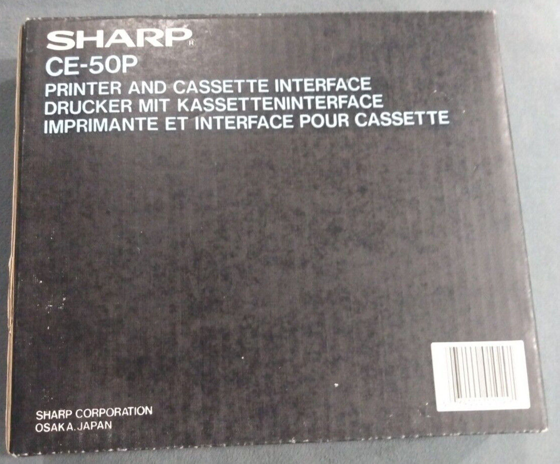 Working Sharp CE-50P Wired Printer & Cassette Interface