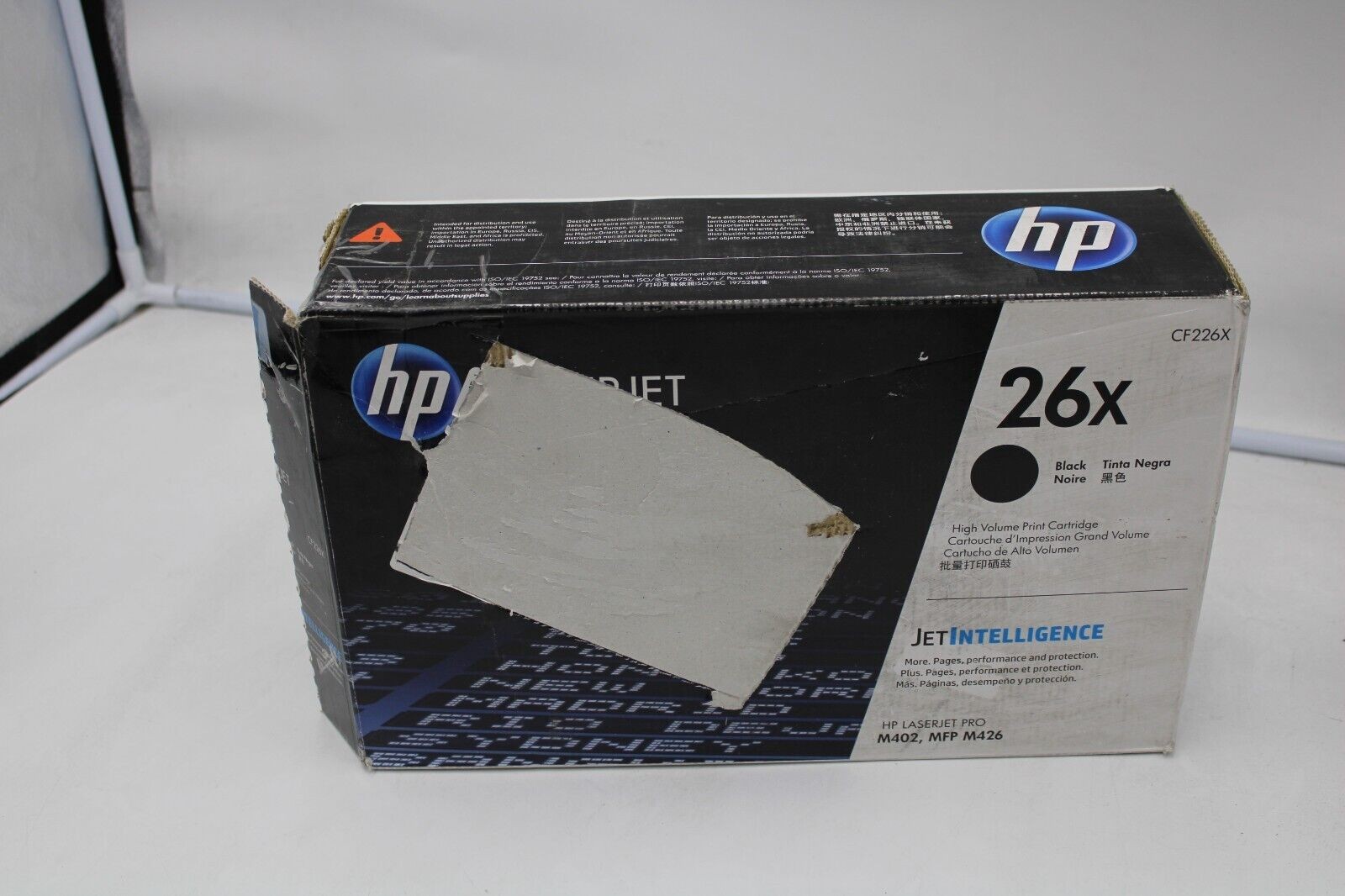 Genuine HP 26X CF226X Black Toner Cartridge LaserJet M402 M426fdw NEW Open Box