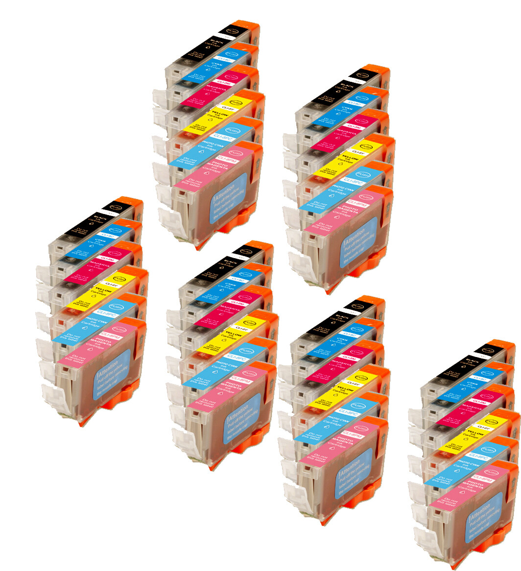 Inkjet Cartridges for Canon CLI-8 use for Pixma Photo iP6600D iP6700D + Chip