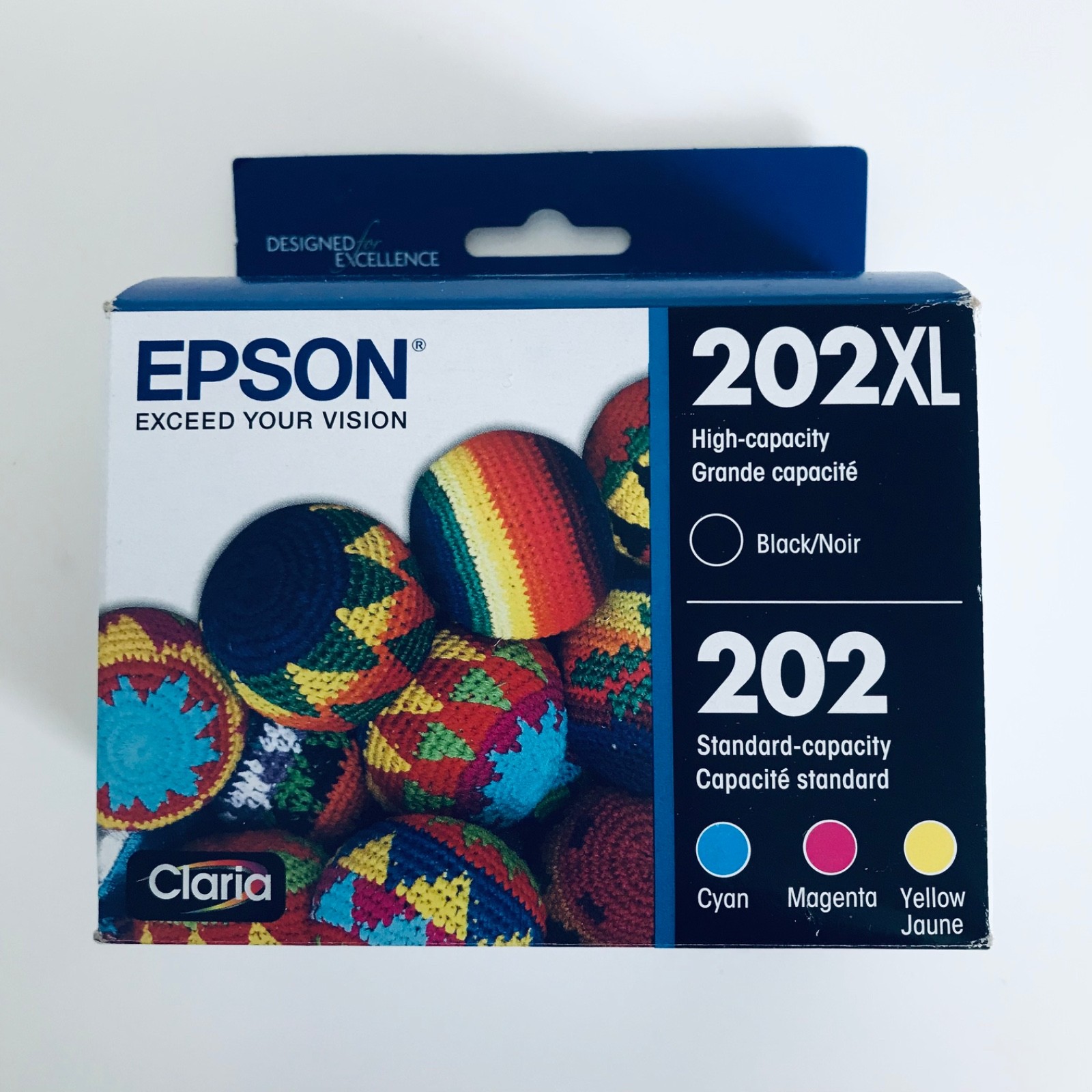 Epson 202XL Black & 202 Standard Cyan/Magenta/Yellow Ink 4 Pack Dated 6/26 +