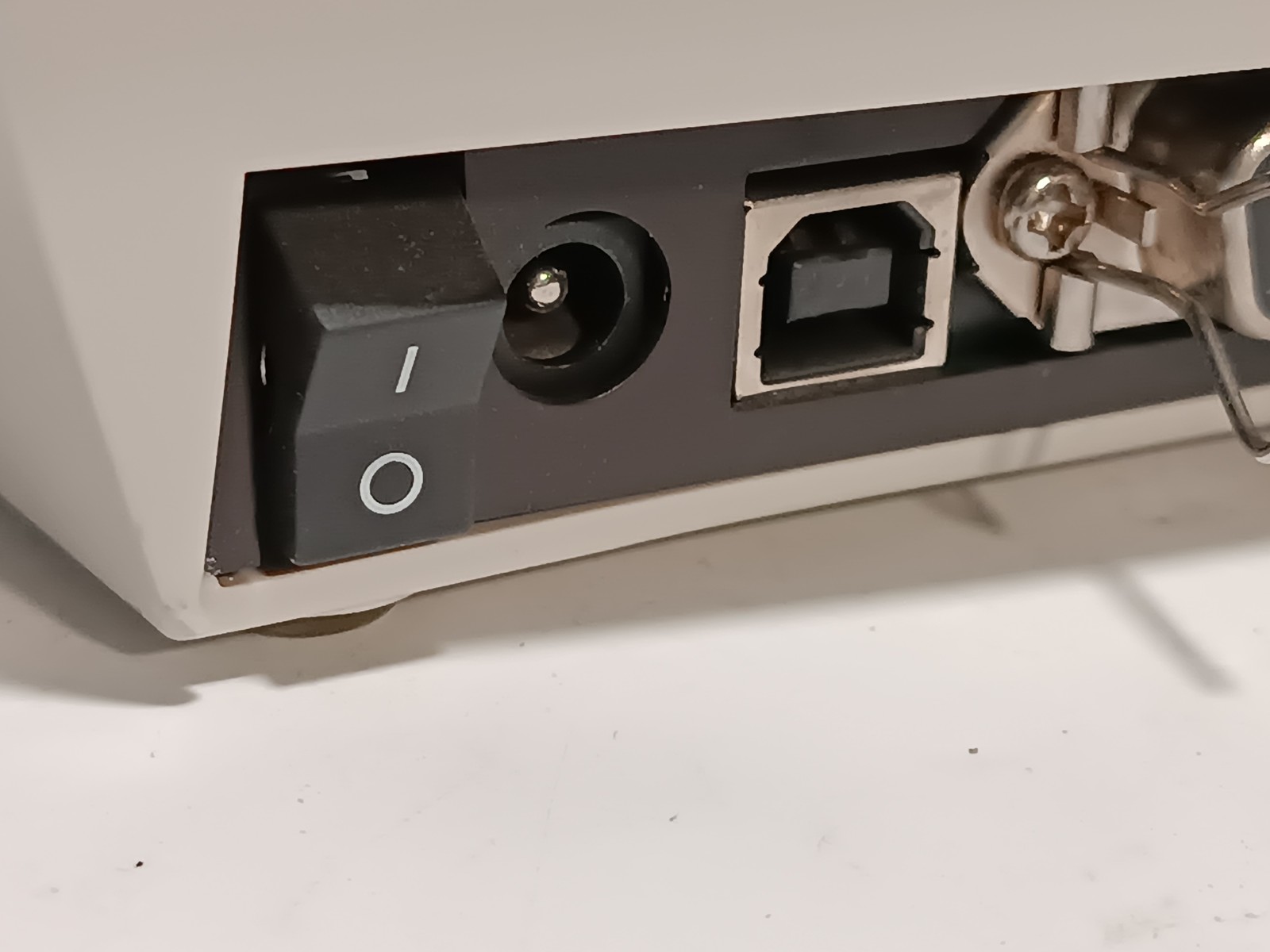 Zebra LP2844 thermal label printer USB serial parallel as shown no power adapter