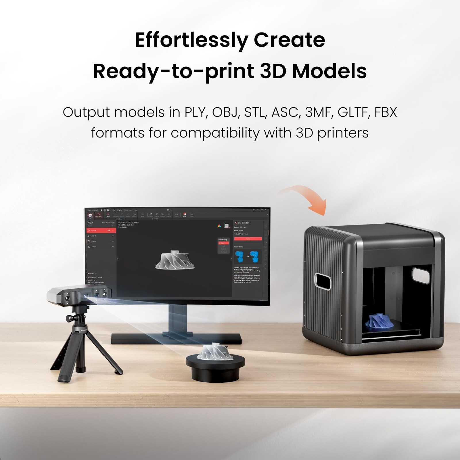 Revopoint MINI 2 3D Scanner for 3D Printing Handheld, Up to 0.02mm Precision,…