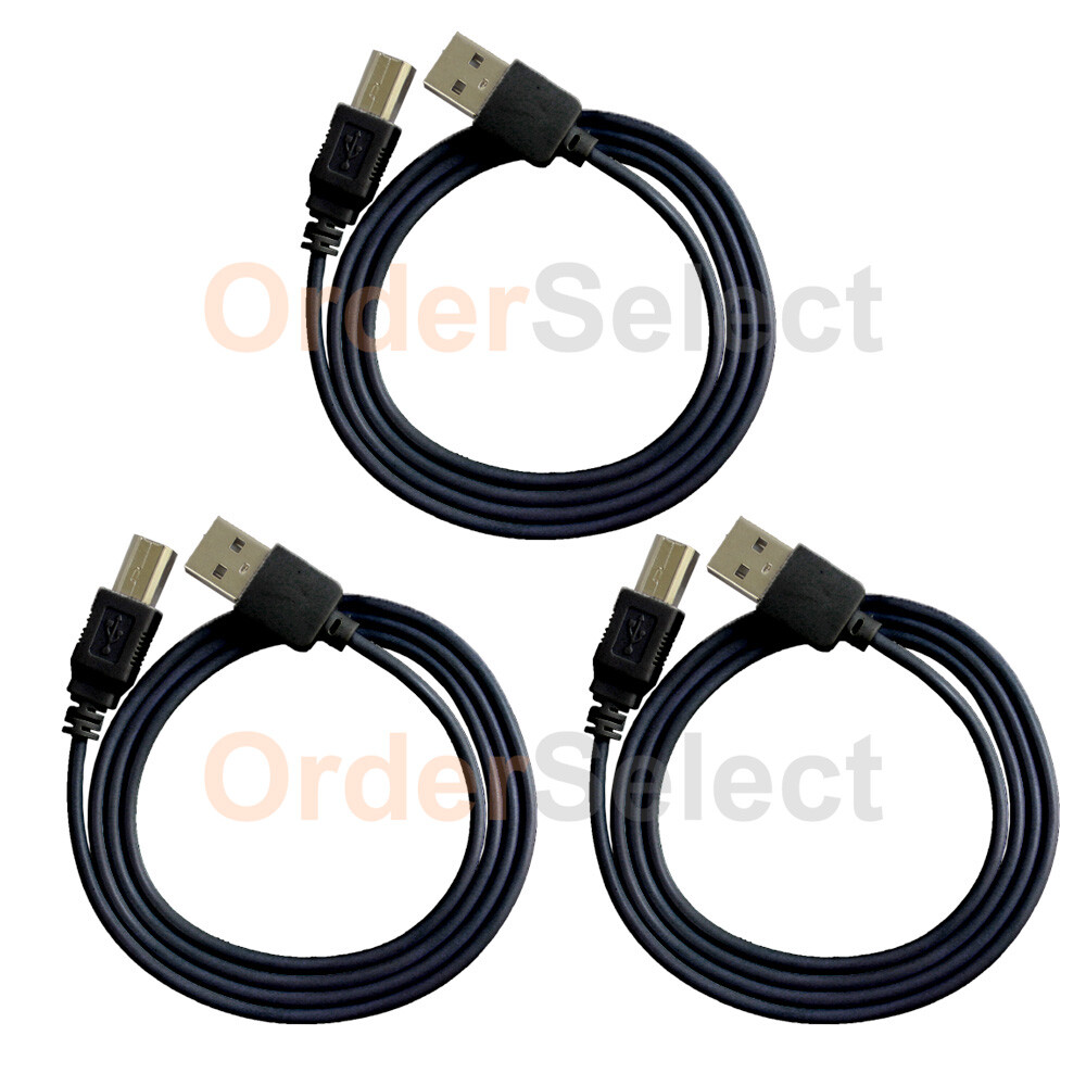 3X USB 2.0 A TO B HIGH SPEED PRINTER SCANNER PREMIUM CABLE CORD HOT! 2,000+SOLD