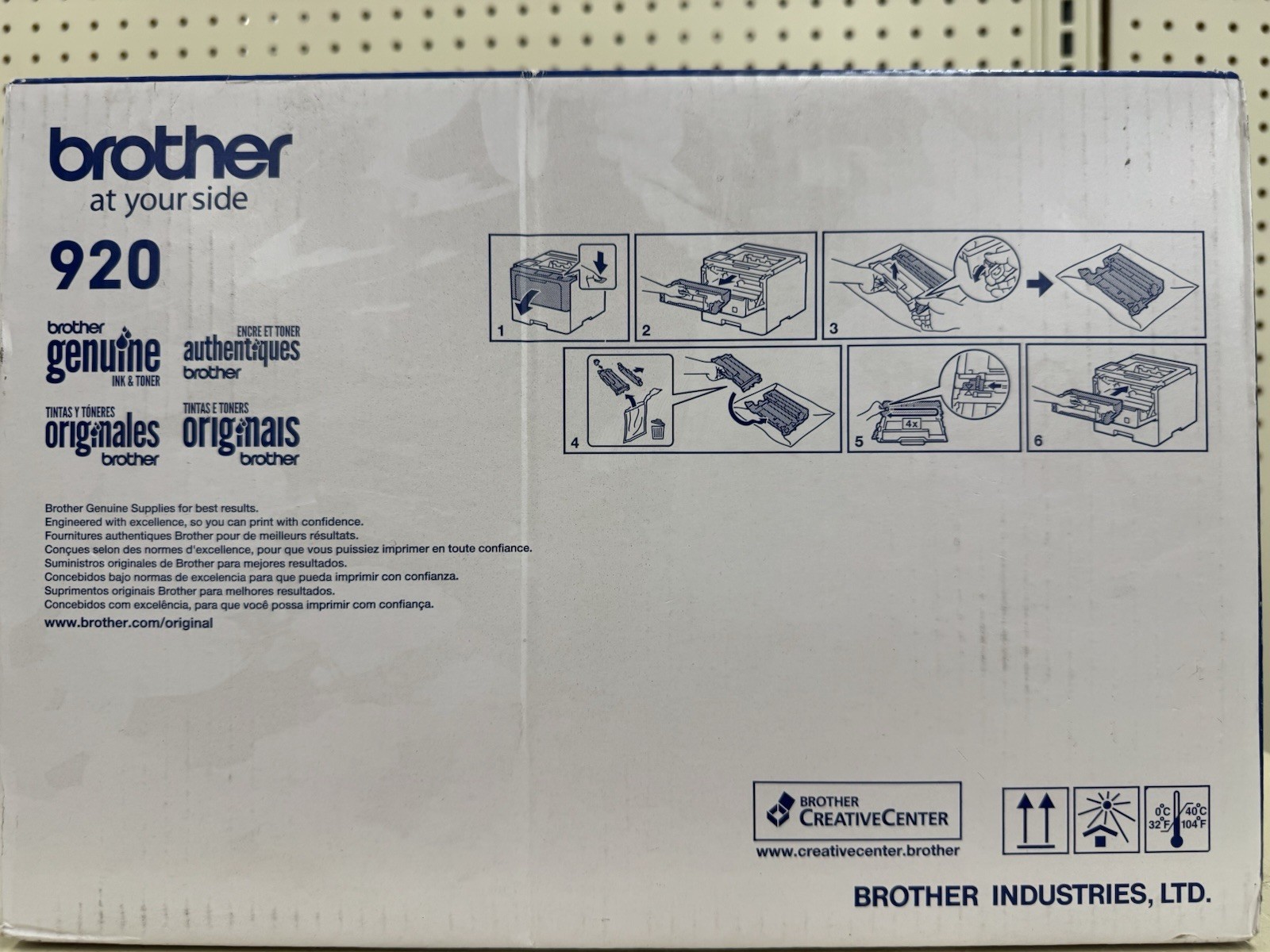 Brother Genuine TN920 Black Toner Cartridge TN-920 Sealed Deformed Box. A13