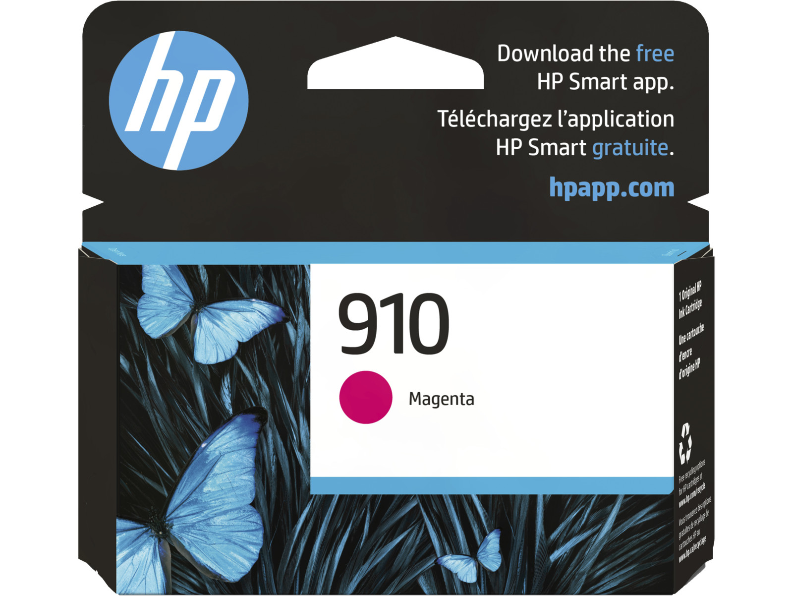 HP 910 Magenta Original Ink Cartridge, ~315 pages, 3YL59AN#140