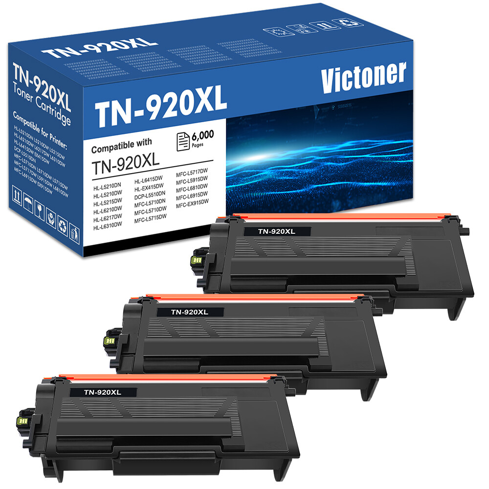 3PK TN920XL Toner Compatible With Brother TN920 MFC L5715DW L5717DW L5915DW