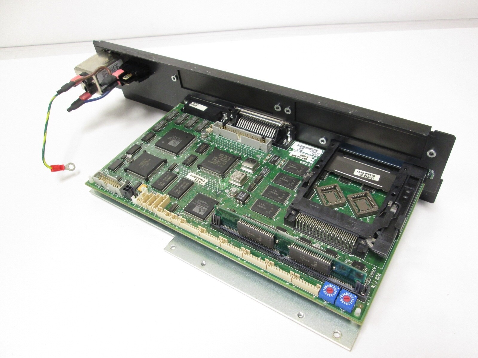 Zebra 47004 Main Logic Board w/ Backpanel, Power Filter, 8MB RAM