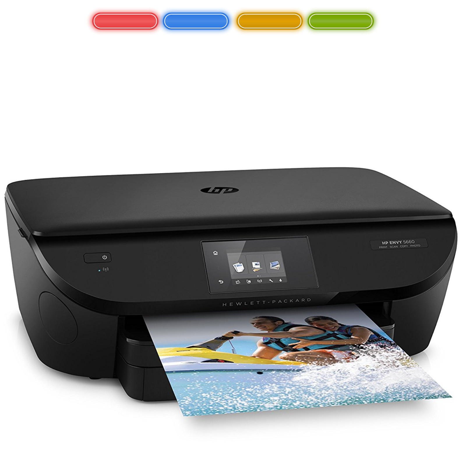 HP Envy Photo 5643 Wireless Color All-in-One Inkjet Printer No Ink FREE FAST SHI