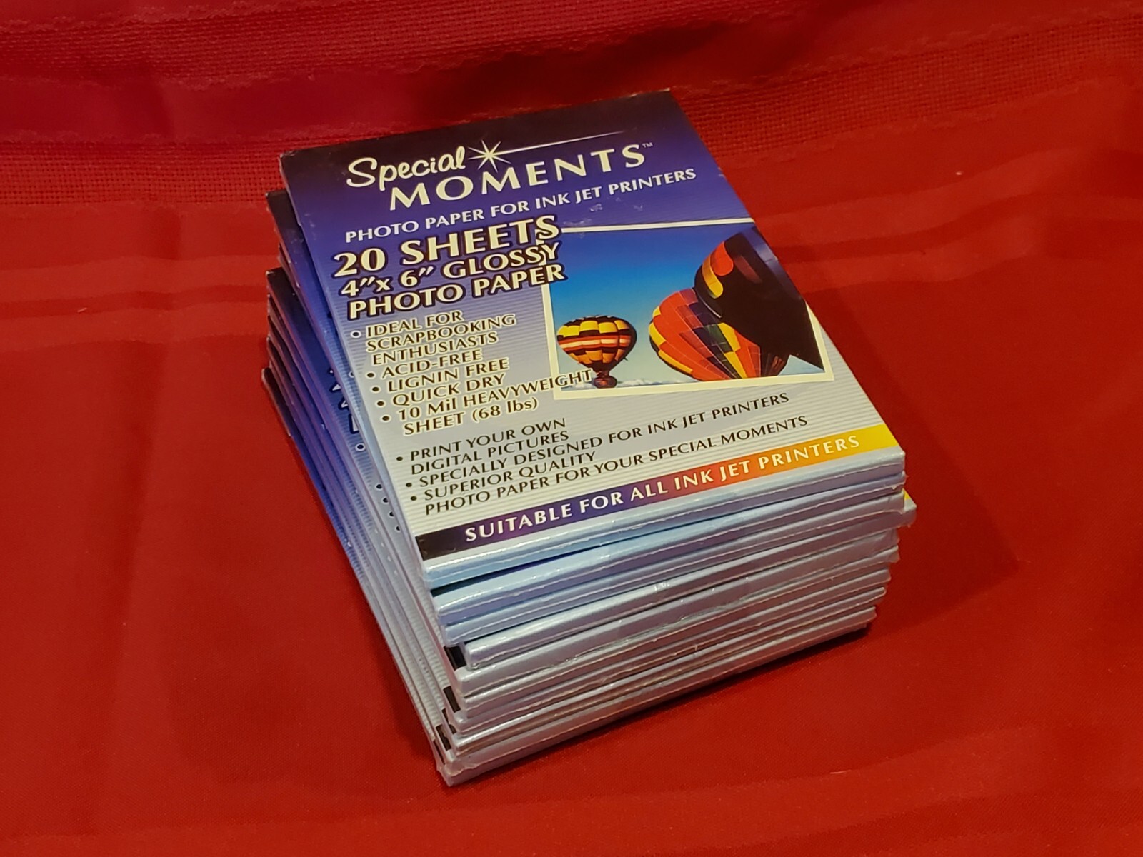 Special Moments Photo Paper For Ink Jet Printers 4″ x 6″ Glossy 10 X 20 Sheets