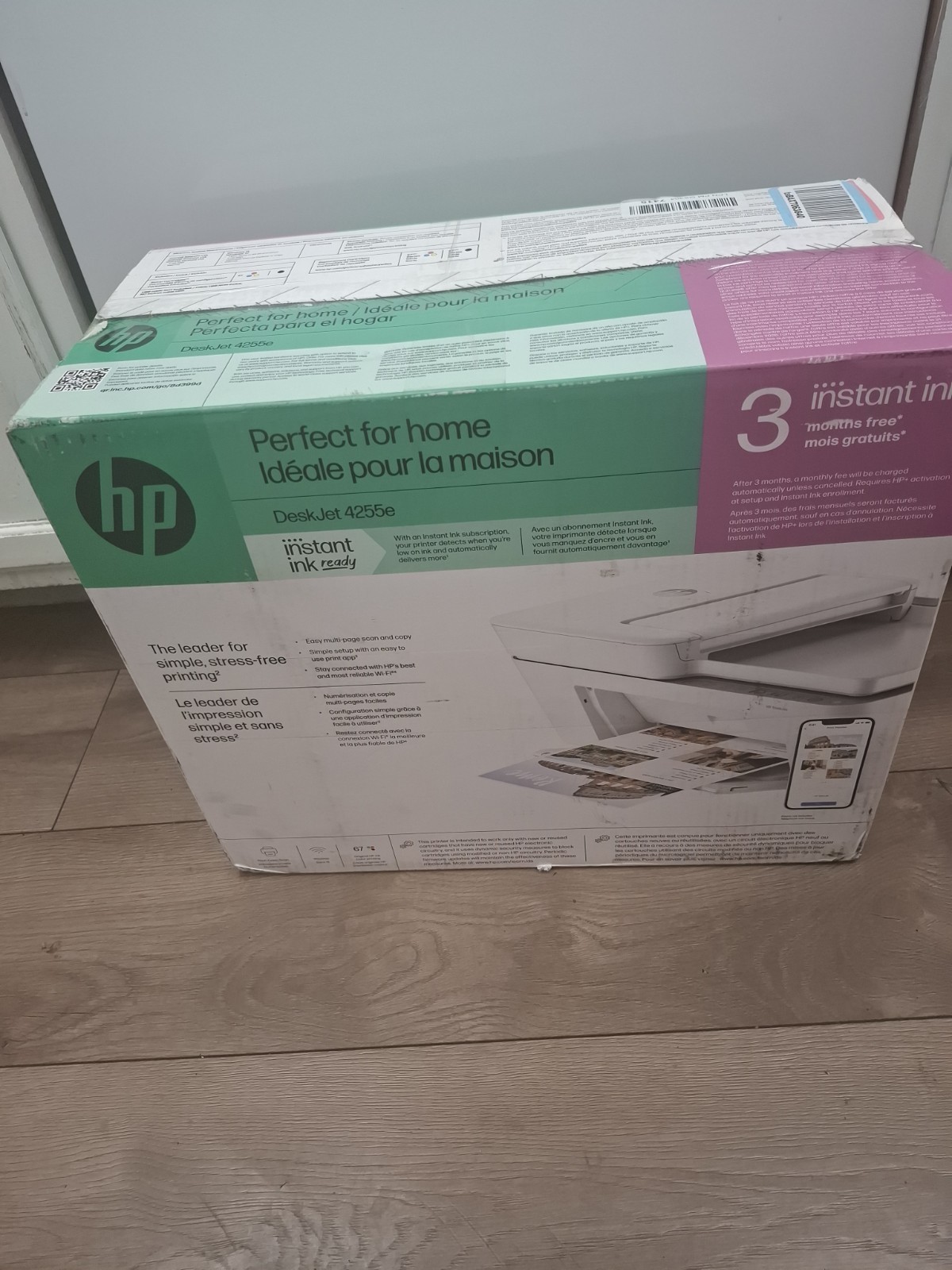 HP DeskJet 4255e Wireless All-In-One Printer New