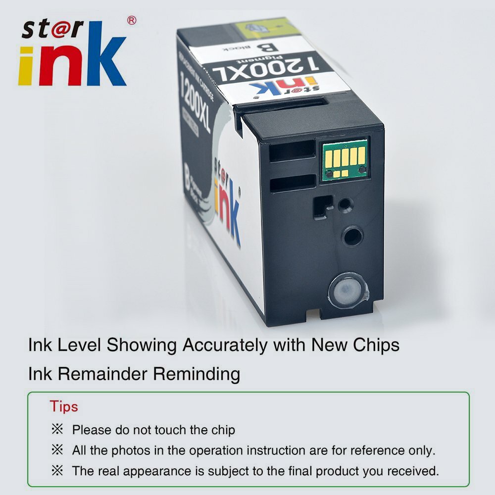PGI-1200XL Ink Cartridges, 4 Pack 1200XL Pigment Replacements Compatible with Ma