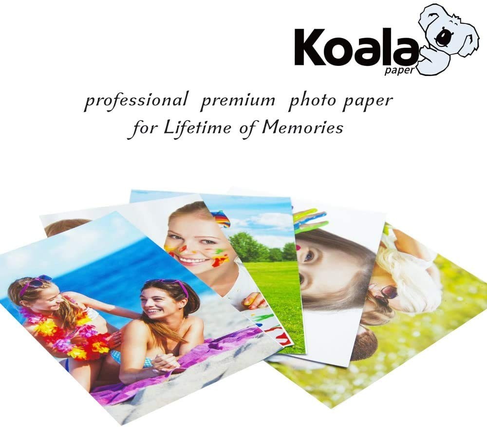 100 Sheets 8.5×11 Inch Thin Satin Photo Printer Paper Semi Gloss 200gsm