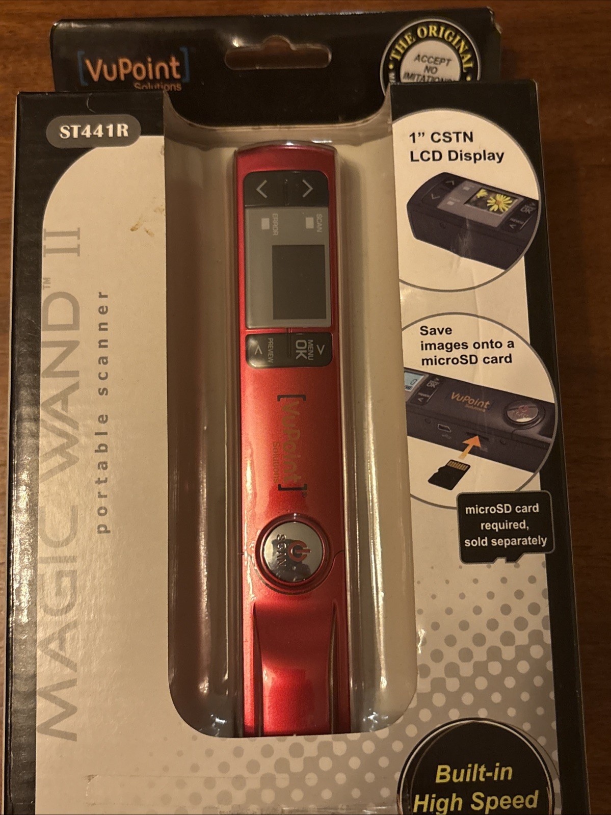 VuPoint Magic Wand II 2 Portable Scanner Photos Convert JPG ST441R (28480-2) New