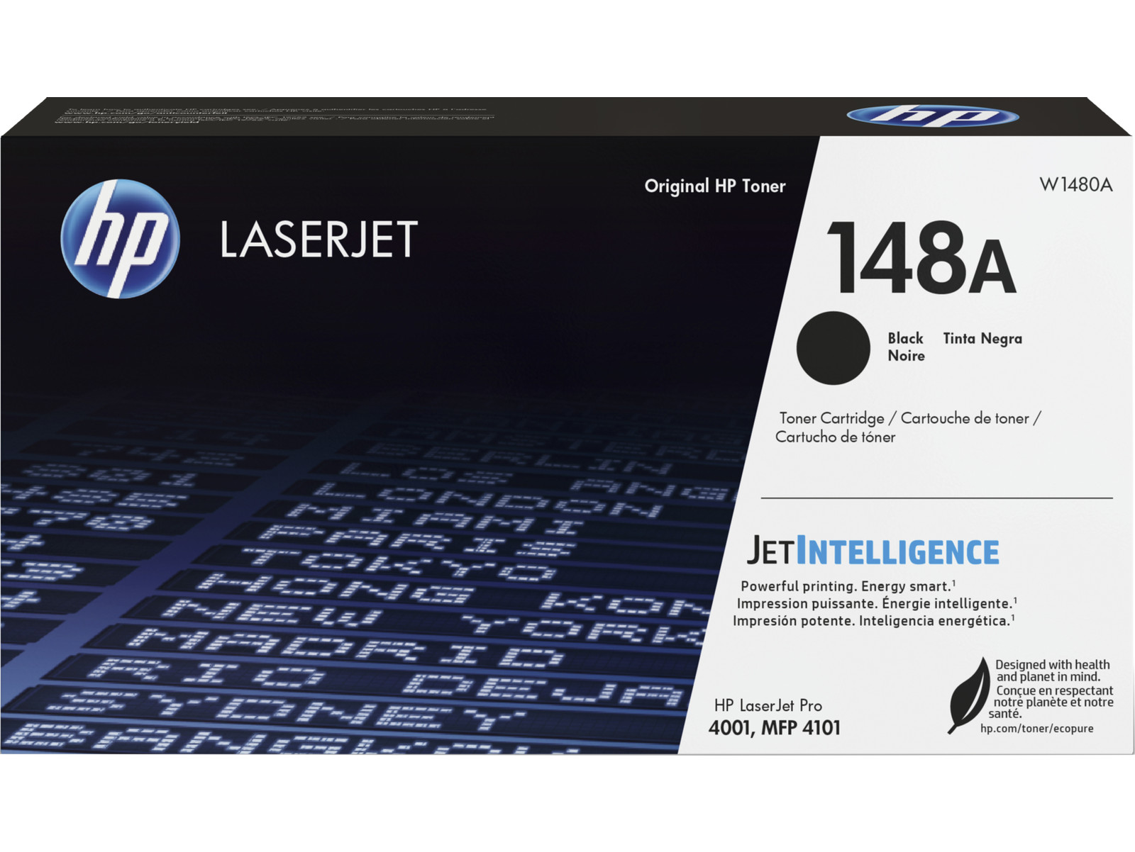 HP 148A Black Original LaserJet Toner Cartridge, ~2,900 pages, W1480A