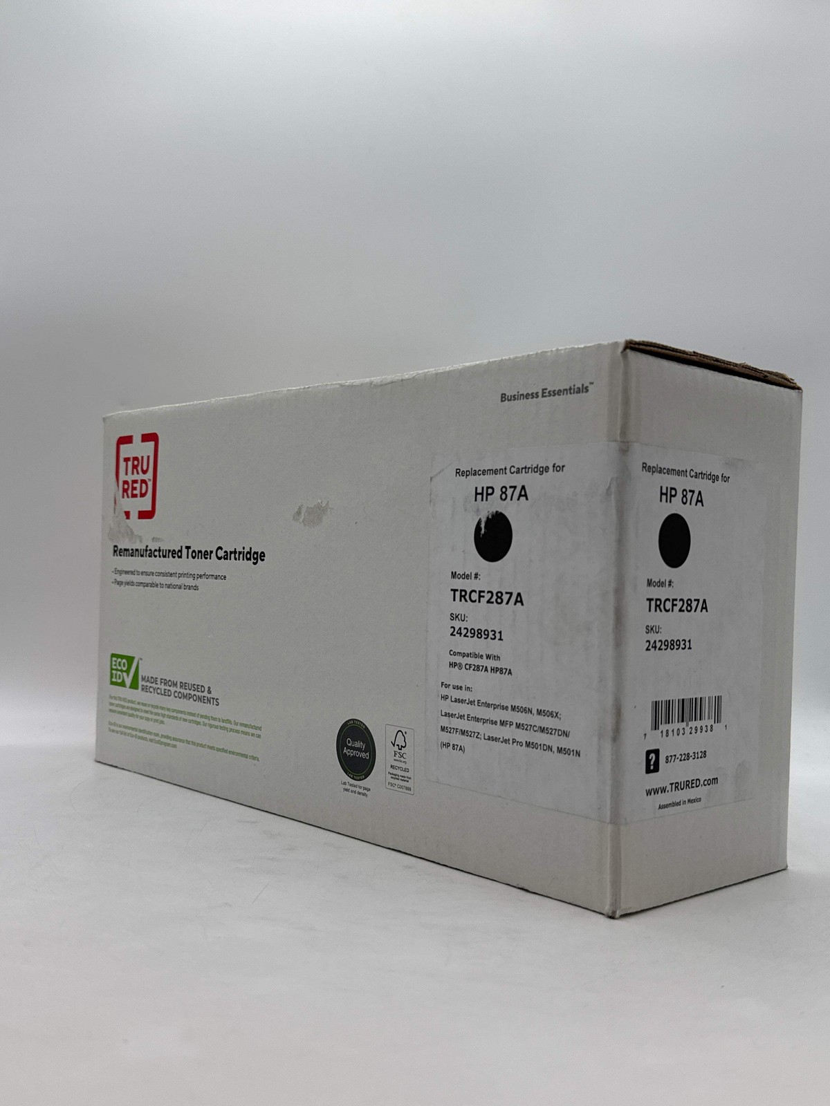 New Tru Red TRCF287A Compatible Black Toner Cartridge Replacement for HP 87A CF2