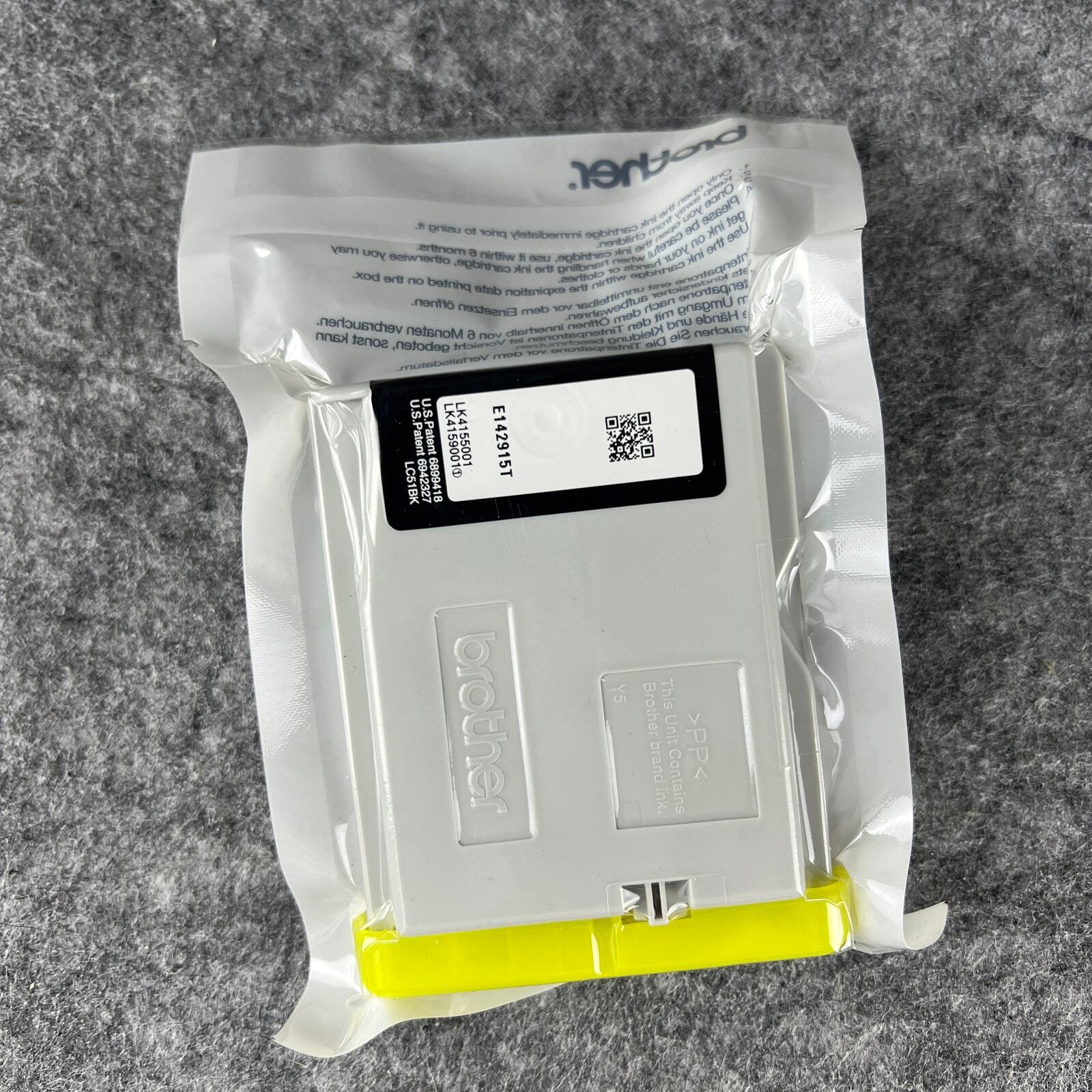 NEW SEALED Brother LC51BK Black Ink Cartridge Innobella Genuine Original OEM
