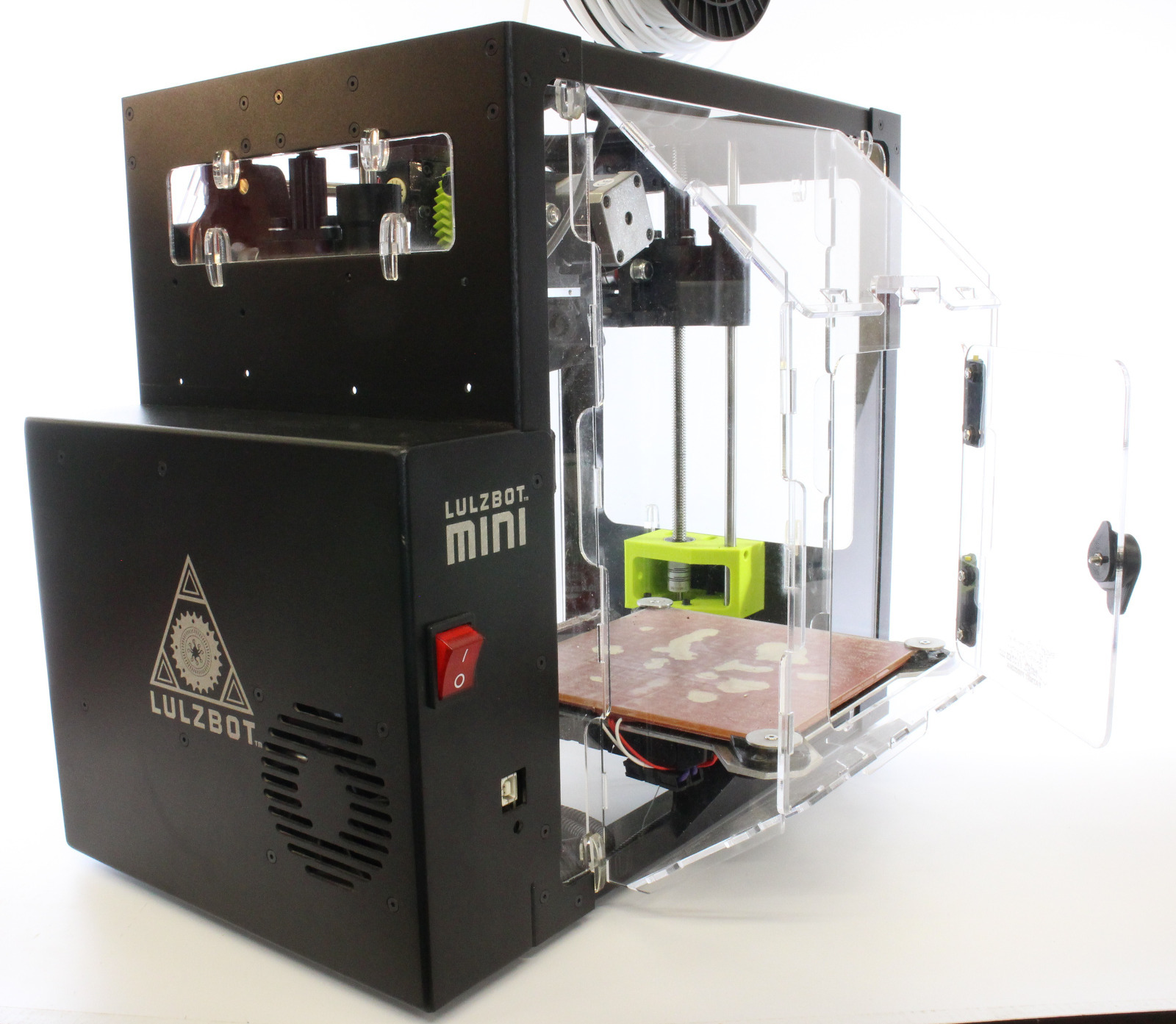 Add-on Polycarbonate Enclosure for Lulzbot Mini 3D Printer with Lexan Top Plate