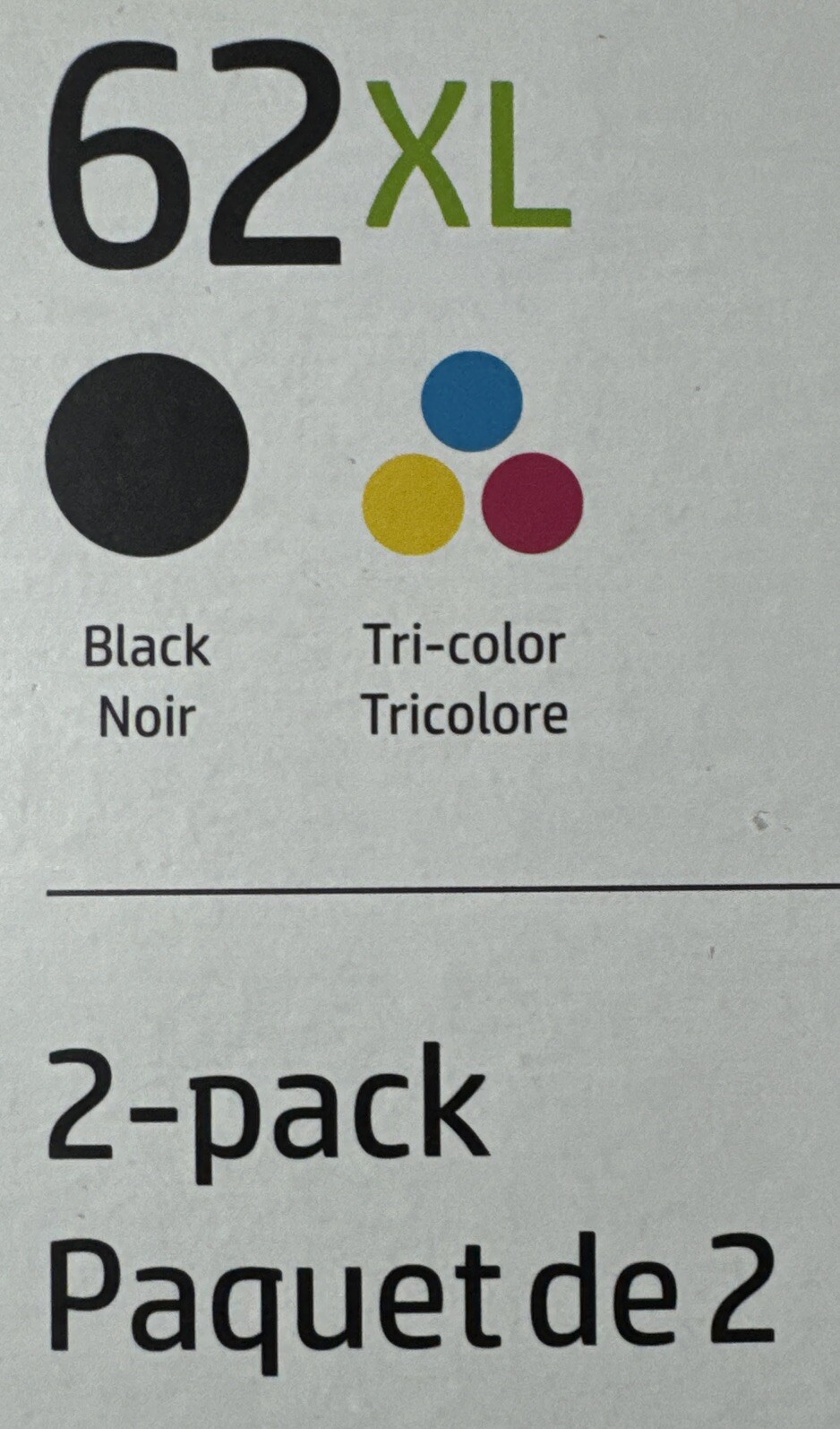 Green Project For HP 62XL Black & Color Ink Set F6U02BN – C2P05AN & C2P07AN
