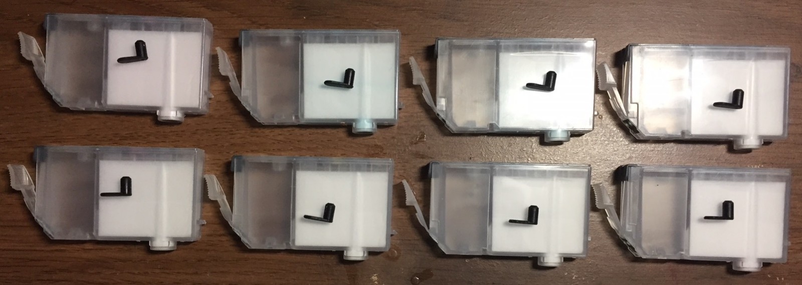 Canon Pro-100 CLI-42 Modified & Empty Flushed Set, Best Plugs & Storage Clips