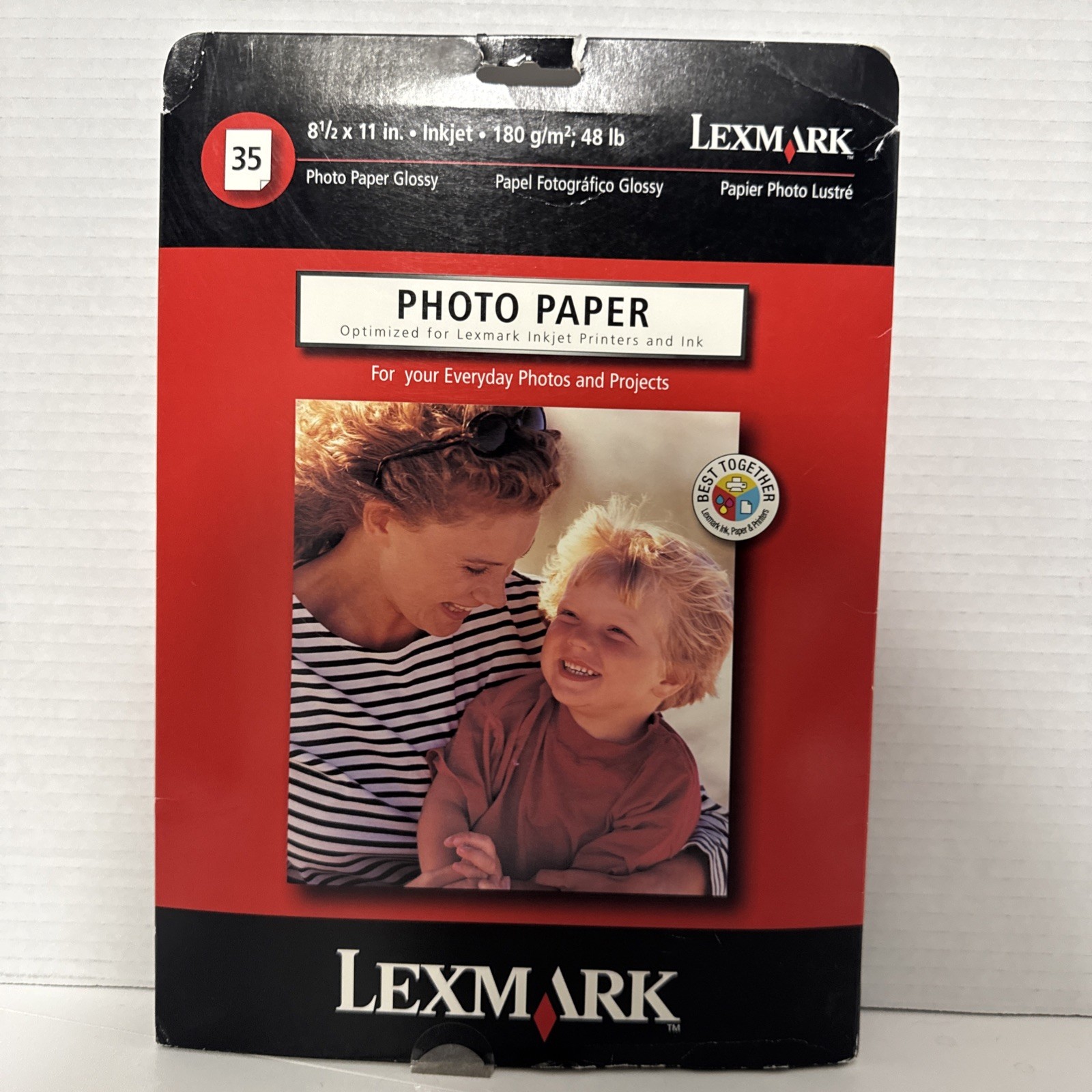 Lexmark Glossy Photo Paper 8.5 x 11 in 180 G/m 48 Lb Inkjet White 25 Sheets