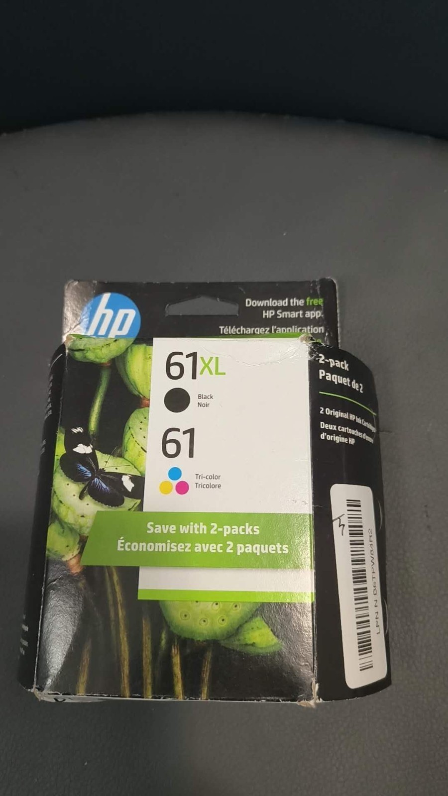 Genuine HP 61 Black XL & 61 Tri-Color Ink Cartridge Combo Pack 05/2027