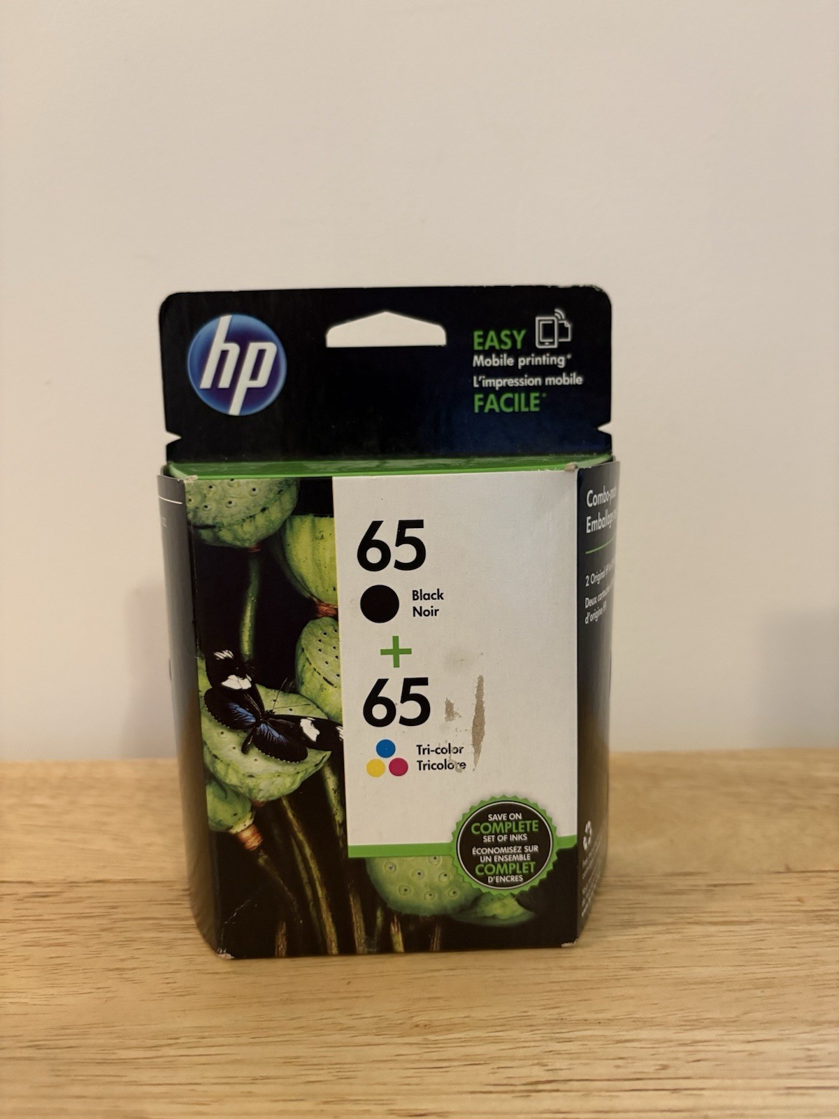 HP 65 Black & Tri-color Ink Cartridge