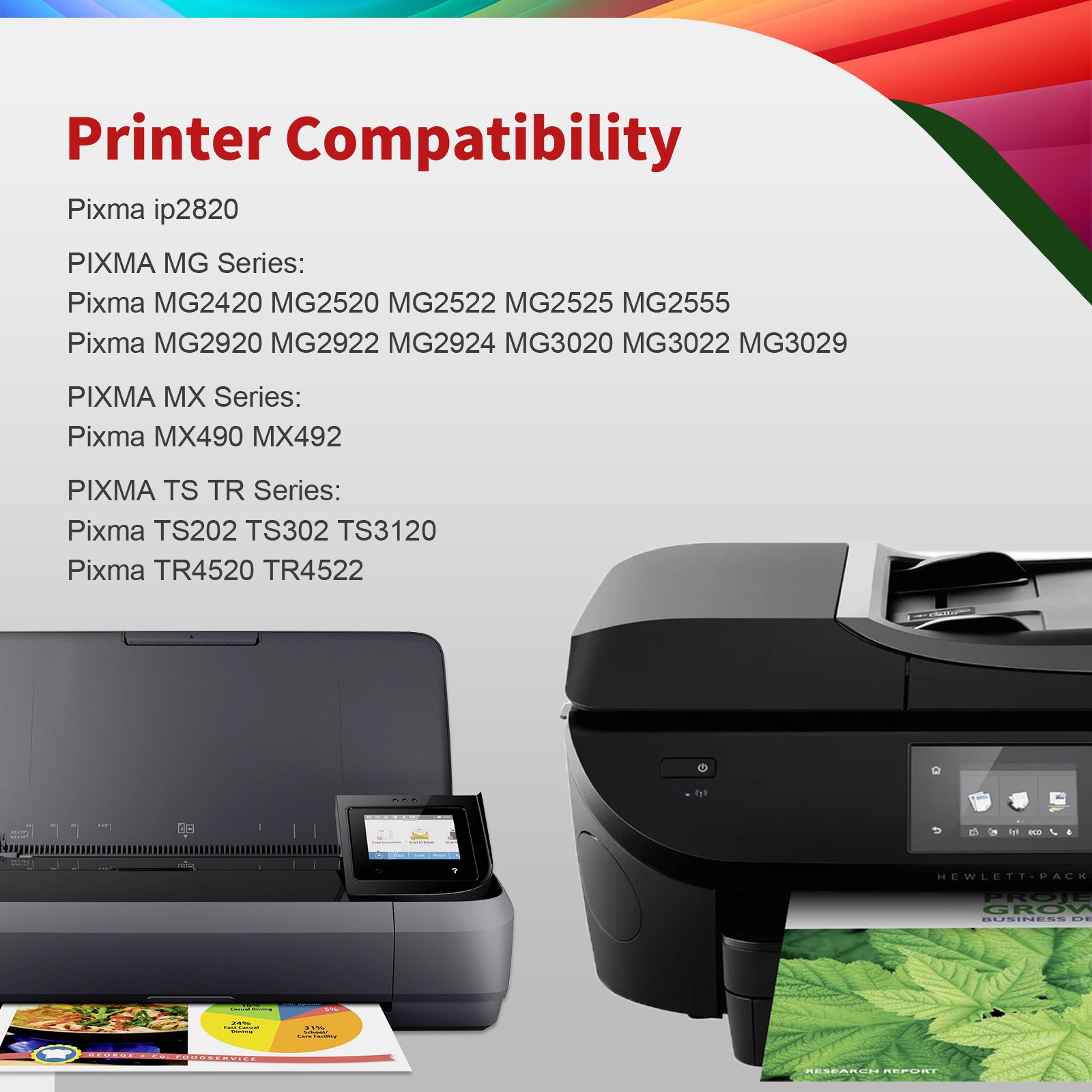 PG-245XL CL-246XL Ink Cartridge for Canon PIXMA MG2522 MG2520 MX490 MX492 TR4520