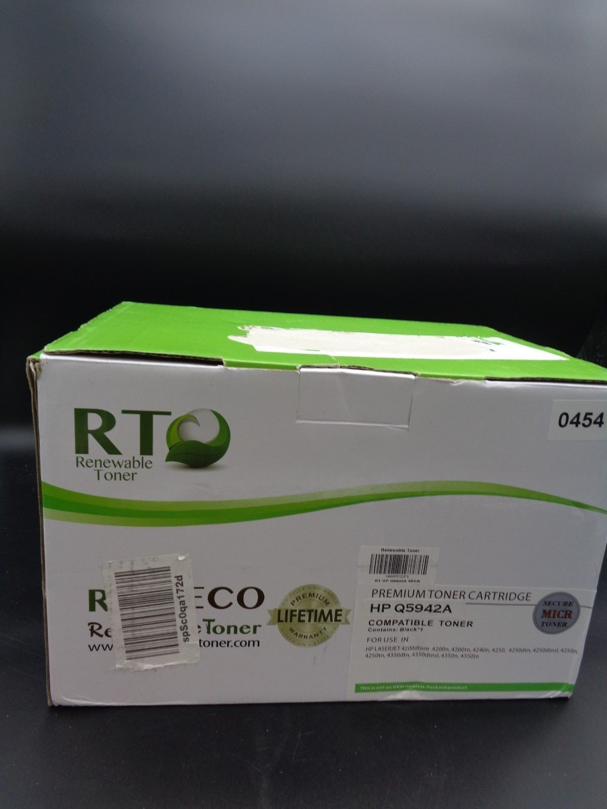 RT Renewable Toner Cartridge HP Q5942A