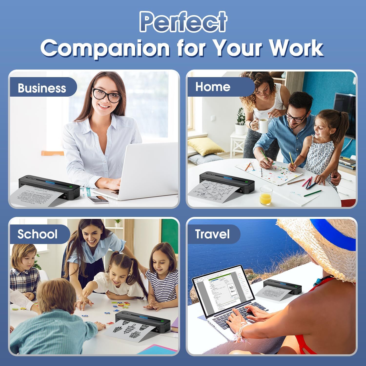 Phomemo M832 Portable Printer [Upgrade] Portable Printer Wireless for Travel LOT