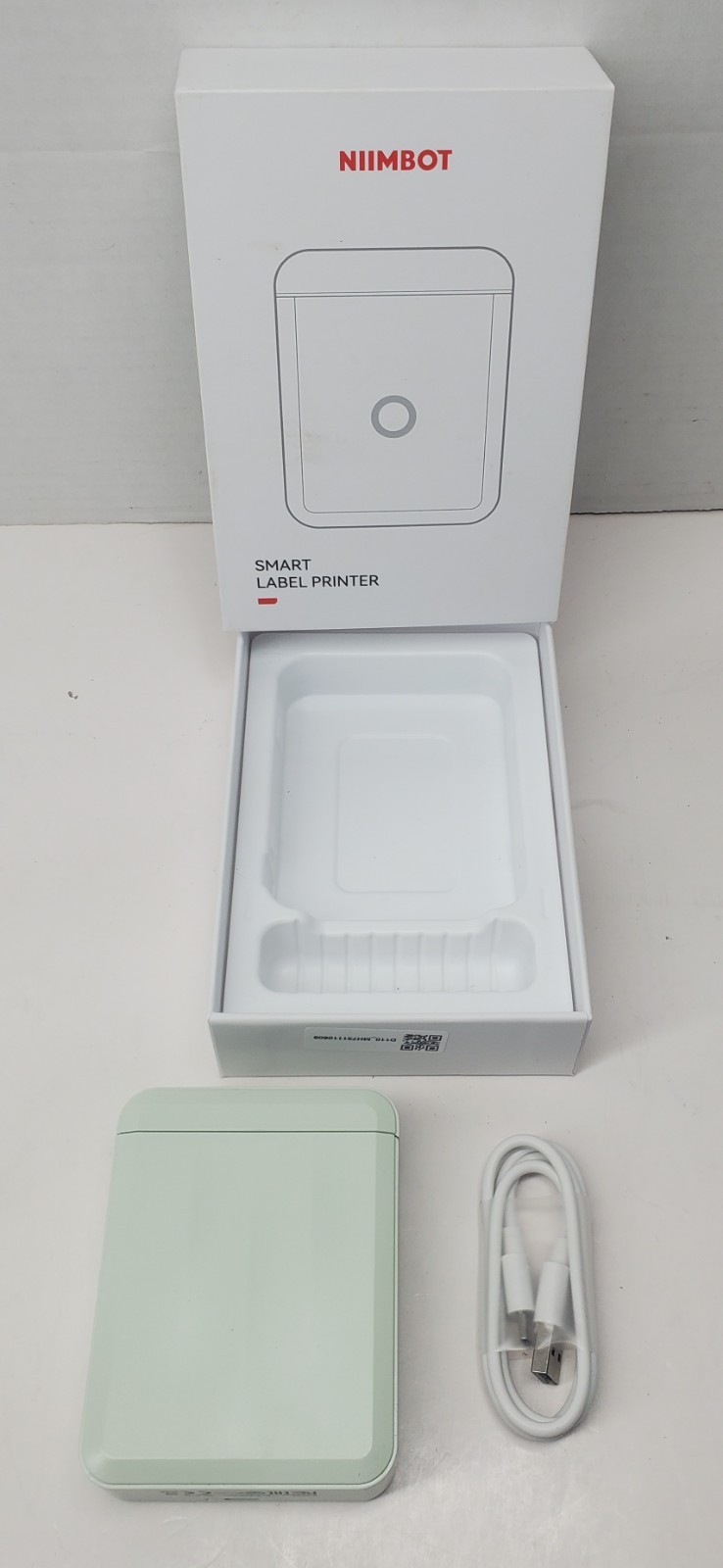 Niimbot D110 Green Smart Label Printer Open Box