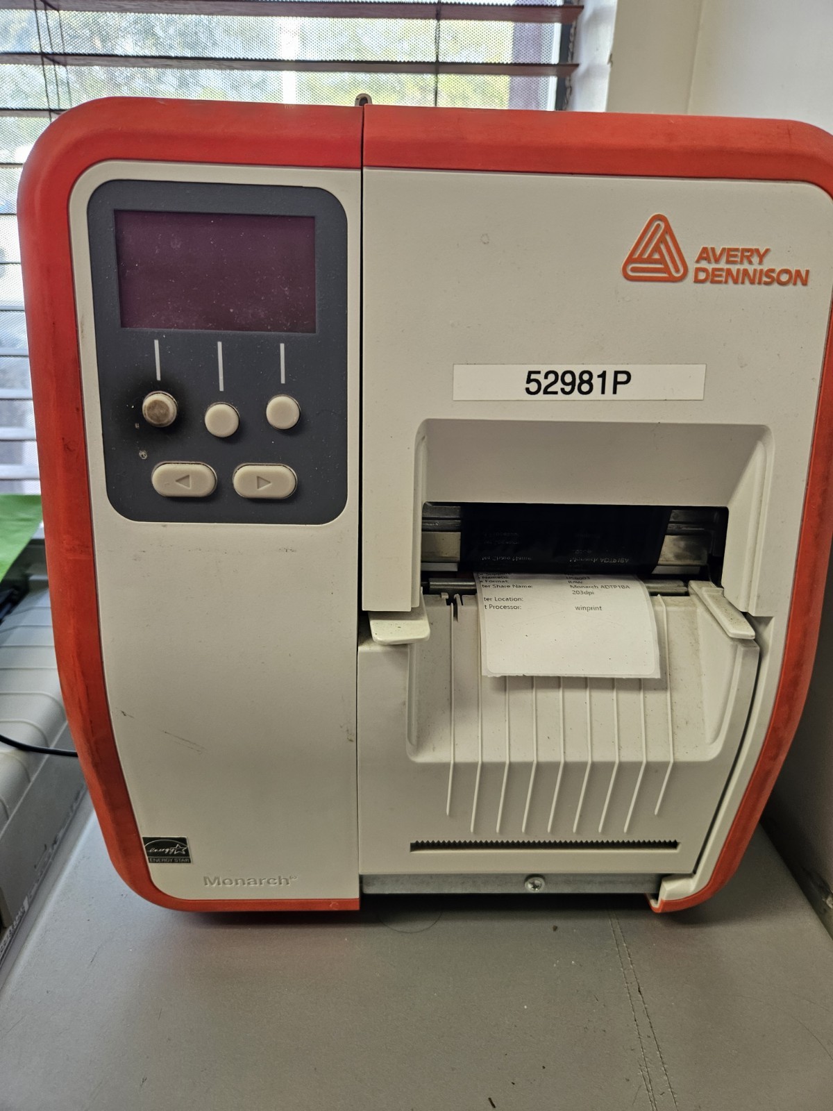 Avery Dennison ADTP1 Monarch Tabletop Thermal Label Printer USB Serial LAN