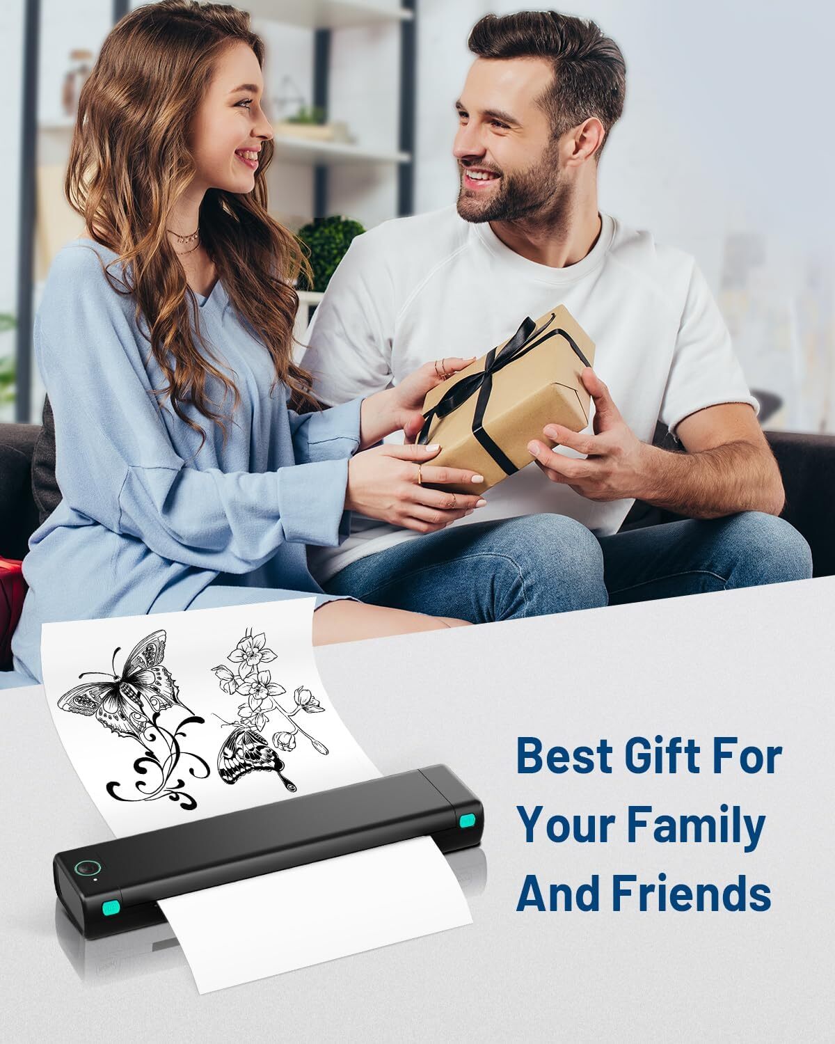Phomemo M08F Wireless Bluetooth Printers Thermal A4 Printers with Carry Case lot