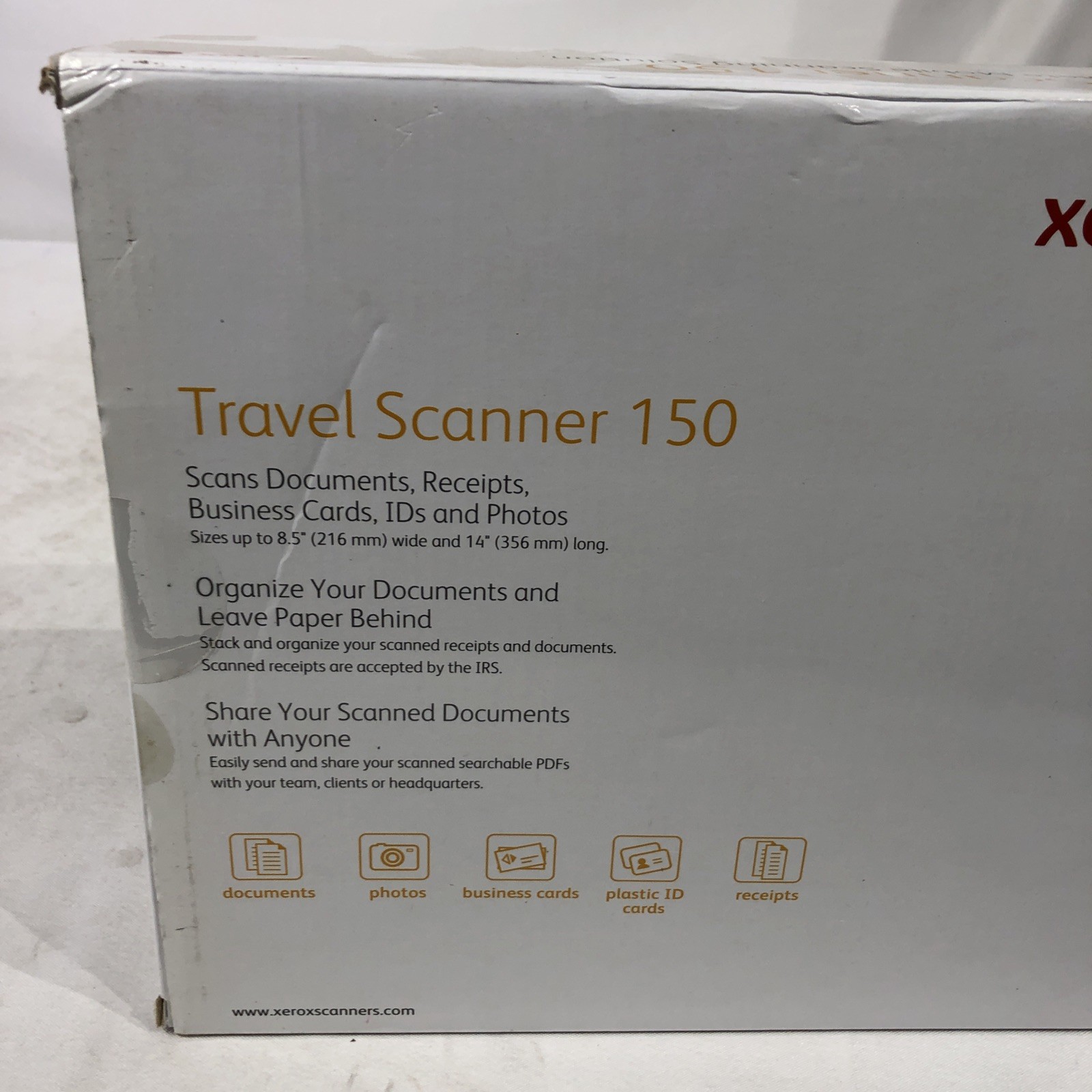 Xerox Travel Scanner 150 Portable USB Mobile Scanner 8.5×14″