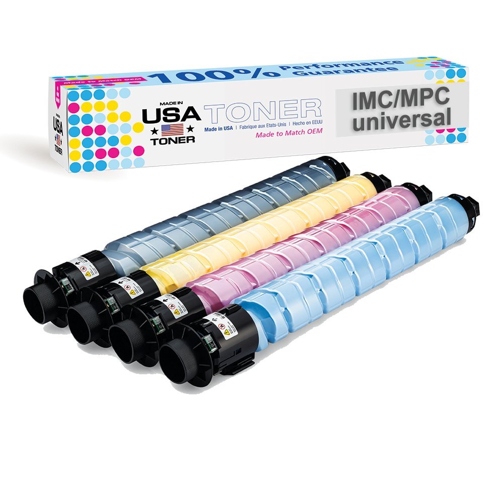 Ricoh MPC6004, IMC6000 CMYK Universal Toner Ctgs Set of 4