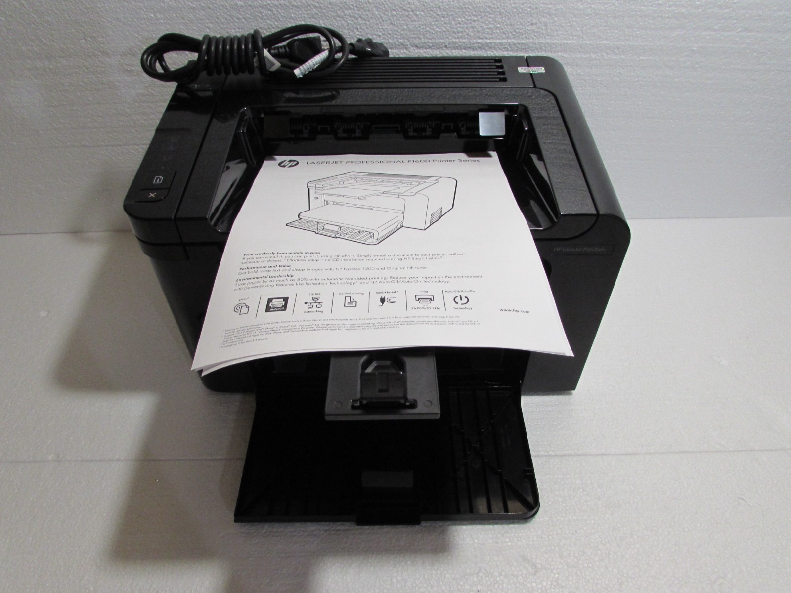 Hp Laserjet Pro P1606dn Printer Clean! P/Count 8250 + 100% Toner Duplex Network