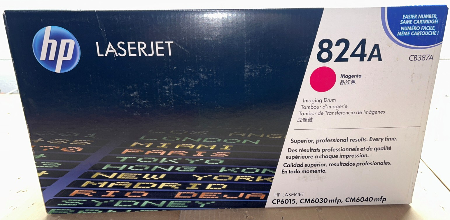 Genuine HP LaserJet CB387A / 824A Magenta Imaging Drum for CP6015, CM6030 mfp